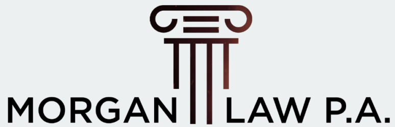 Stylized logo resembling a classical column with text below.